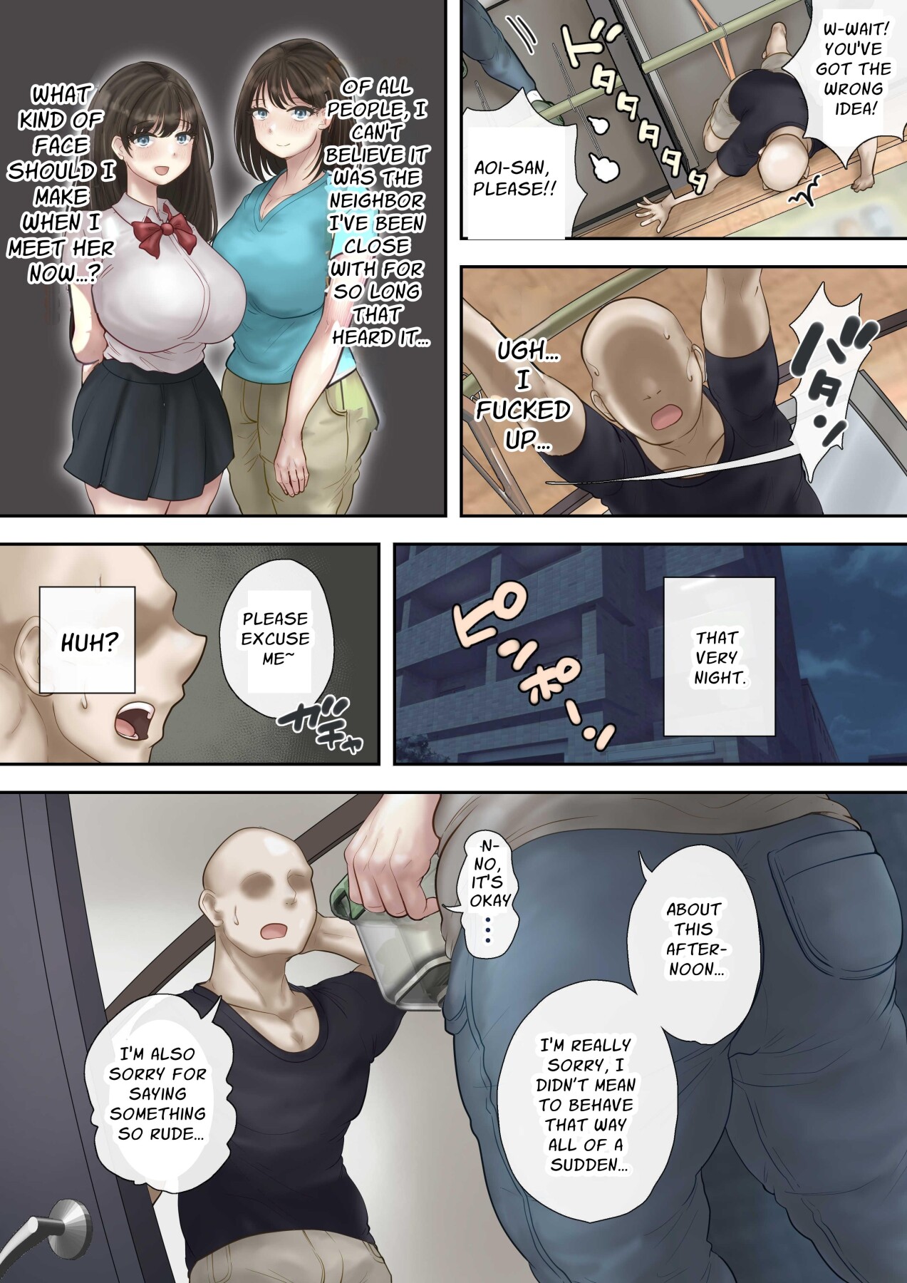 Hentai Manga Comic-These Babes Who Live In The Same Building Complex Bring Me Delicious Snacks Every Night-Read-14